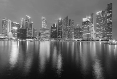  Ofis Singapur şehir iş şehir merkezinde deniz açık, cityscape downtown arka plan Binası