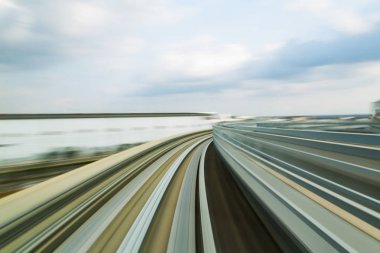 Monoray tren izlemek bulanık hareket hareketli