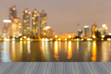 Bulanık bokeh office su açık bina, soyut arka plan