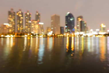 Soyut bulanık bokeh hafif ofis binası su açık