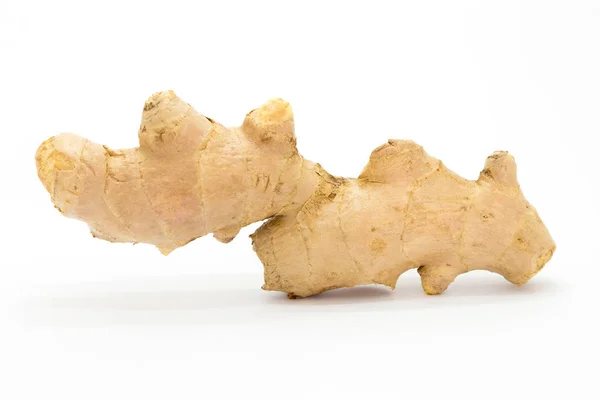 Fresh raw Ginger on white background — Stock Photo, Image