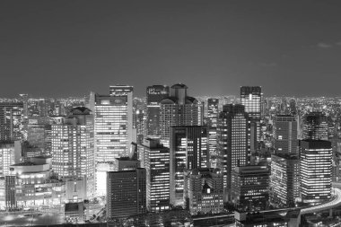 Osaka merkezi iş şehir merkezine görüntüleme formu Umeda gökyüzü bina, Japonya