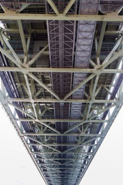 Çelik Köprü inşaat perspektif görünüm altında