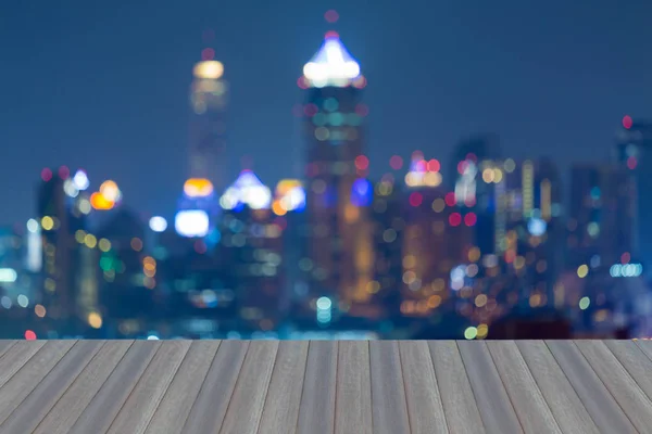 Синій сутінковий тон розмитий боке легкий міський офіс в центрі міста — стокове фото