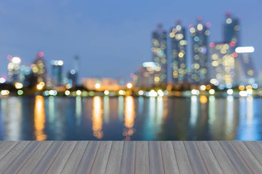 Ofis Binası bokeh alacakaranlık, arka plan hafif bulanık