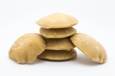 Plam şeker beyaz arka plan üzerinde