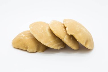 Plam şeker beyaz arka plan üzerinde