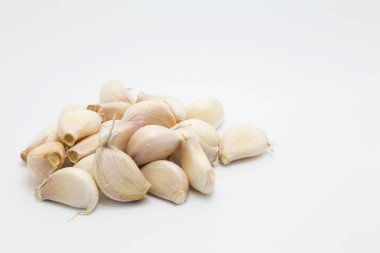 Kök sarımsak blub beyaz arka plan üzerinde