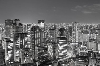 Osaka şehir merkezi iş şehir merkezinde, Japonya