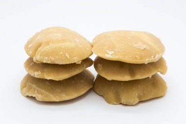 Yerel ev yapımı palmiye şeker beyaz