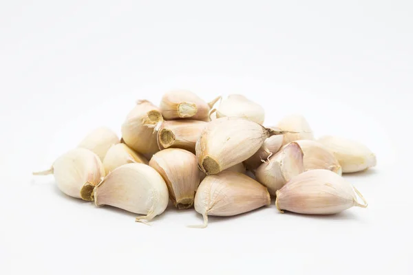 Cibo di bulbo di aglio di Rood su bianco — Foto Stock