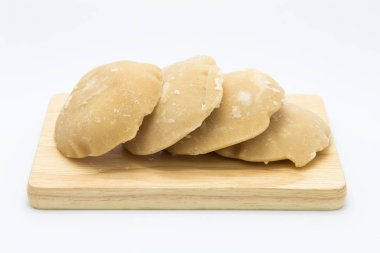 Ahşap tahta üzerinde sabit palm şeker