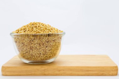 Susam cam Kupası ahşap kartı