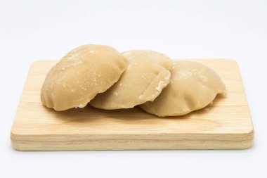 Sabit kök palm şeker ahşap tahta üzerinde