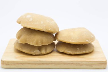 Ahşap tahta üzerinde sabit palm şeker