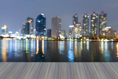 Alacakaranlık bulanık bokeh ışık, bokeh şehir ofis arka plan bulanık