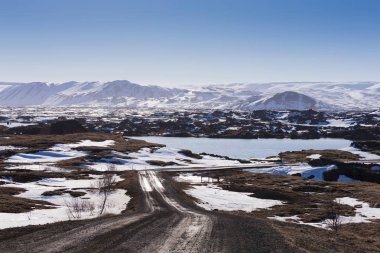 İzlanda ülke tarafında doğal kış sezonu 