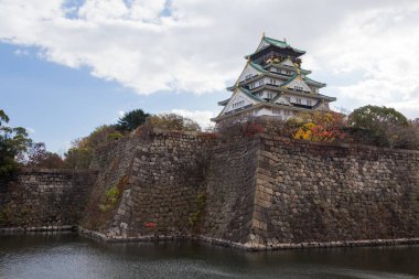 Osaka Kalesi tarihi antik Japon landmark 
