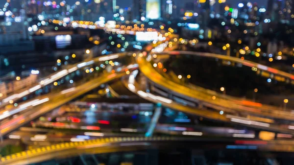 Gece bulanık bokeh otoyol havadan görünümü deyimleri