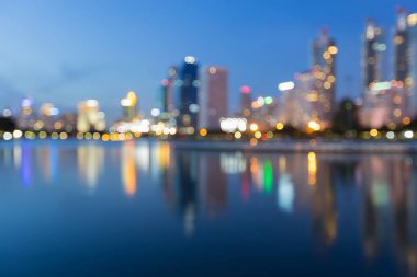 Yansıma ofis su açık twilight