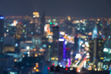 Gece ışık şehir merkezi iş şehir