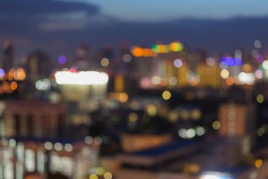 Bulanık bokeh hafif ofis alacakaranlık Şehir Binası