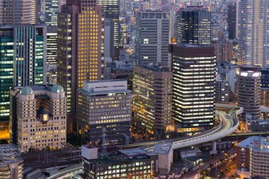 Ofis şehir şehir ışık yakın Binası