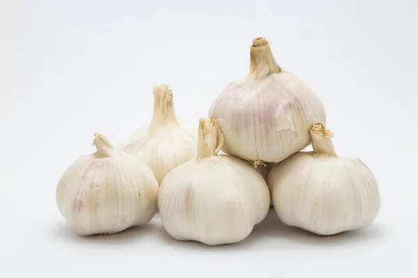 Garlic bulb on white background — Stock Photo, Image