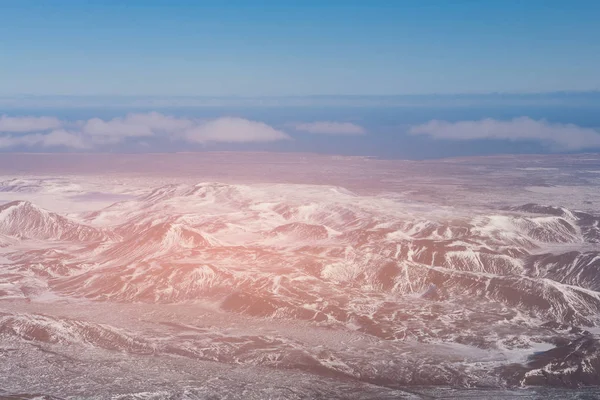 Zlanda Doğal Dağ Manzarası Havadan Görünümü — Stok fotoğraf