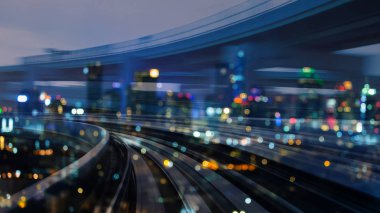 Hareket gece ışık çift pozlama soyut blackground bulanık