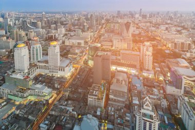 Şehir merkezinde, cityscape arka bina havadan görünümü Şehir Ofisi