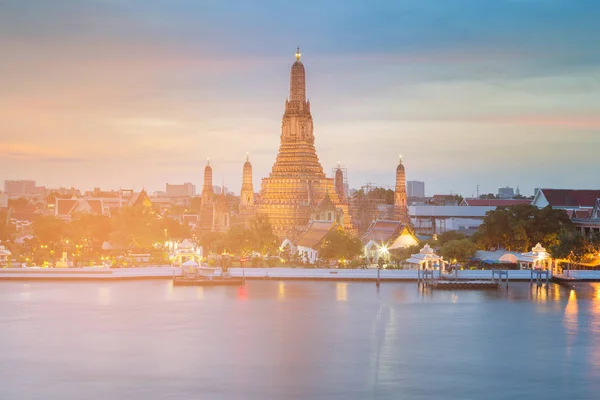 Аруна Храм Річки Фронту Бангкок Таїланд Орієнтир — стокове фото
