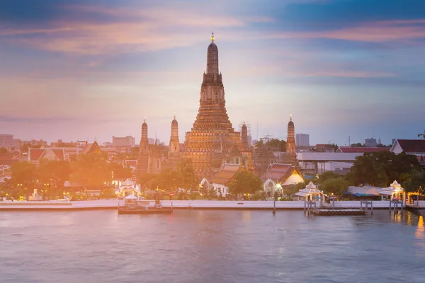 Arun Tapınak Tarihi Nehir Önü Bangkok Tayland — Stok fotoğraf