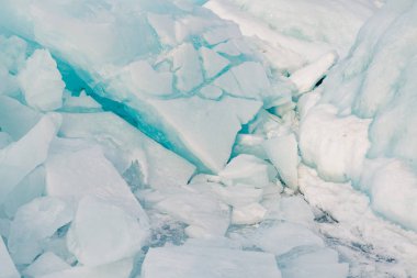 Buz gibi buz kapatın arka plan ve doku, doğal kış sezon arka plan