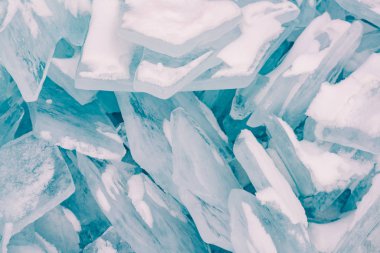 Arka plan ve doku, kış sezonu kırma creacked buz