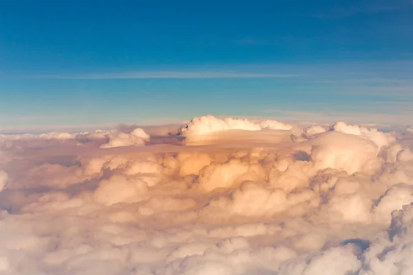 Cielo Azul Nubes Blancas Paisaje Natural Fondo —  Fotos de Stock