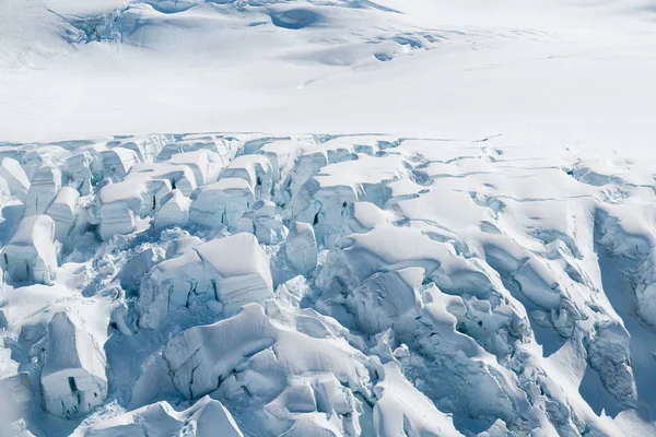 Neve Chão Sobre Encosta Montanha Temporada Inverno Nova Zelândia Paisagem — Fotografia de Stock