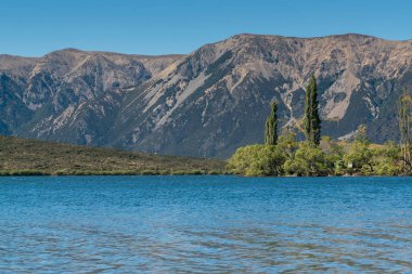 Moana Rua Gölü Peason Arthur Geçidi Yeni Zelanda 'nın Güney Adası Ulusal Parkı 