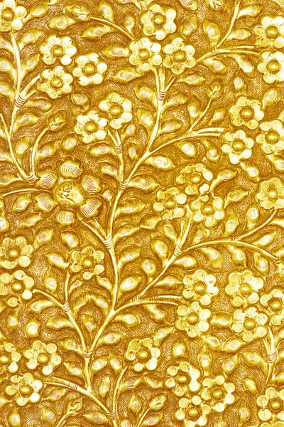 Die kunst und das muster der schnitzen gold ware.silver floral textured. — Stockfoto