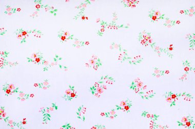 Klasik çiçek, kumaş arkaplanda çiçek.. 