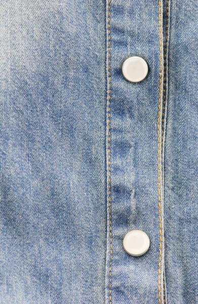 Botones Sobre Fondo Jeans — Foto de Stock