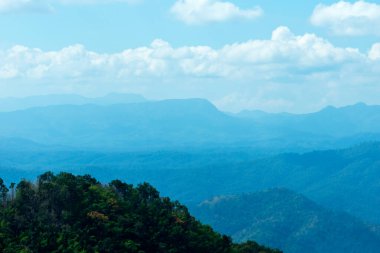 Chiangmai Tayland 'dan dağ manzarası