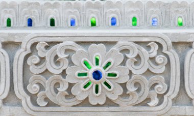 Stucco yüzey arka planı. Tayland sanatı