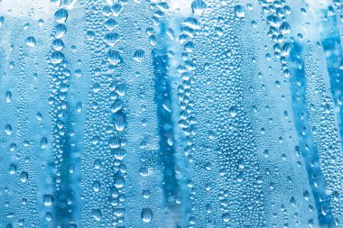 Buzlu cam dokusuna yakın çekim, doğal arka plan.