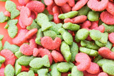 Kedi arka planı için kuru yiyecek.