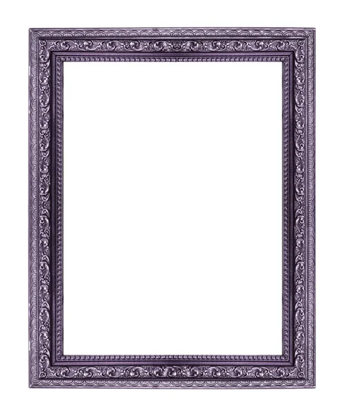 Moldura Imagem Roxo Isolado Fundo Branco — Fotografia de Stock