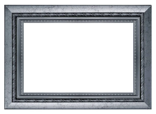 Blue Picture Frame White Background — Stock Photo, Image