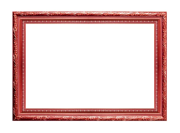 Quadro Imagem Vermelho Isolado Fundo Branco — Fotografia de Stock