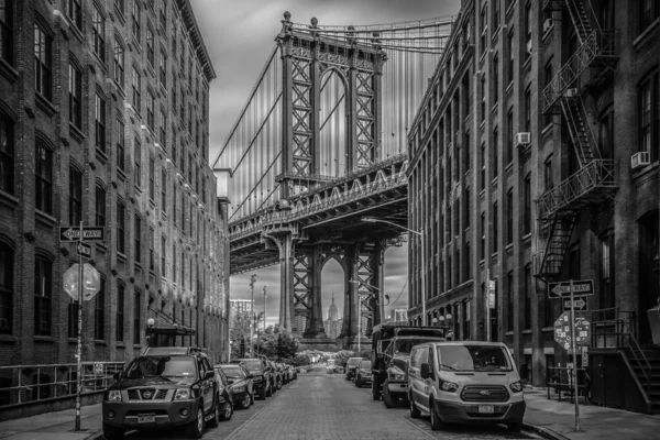 Ottobre 2016 New York Usa Uno Scorcio Del Ponte Manhattan — Foto Stock