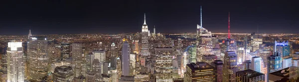 28 Ekim 2016 - New York - ABD, New York gece Rockefeller Center 'dan Skyline